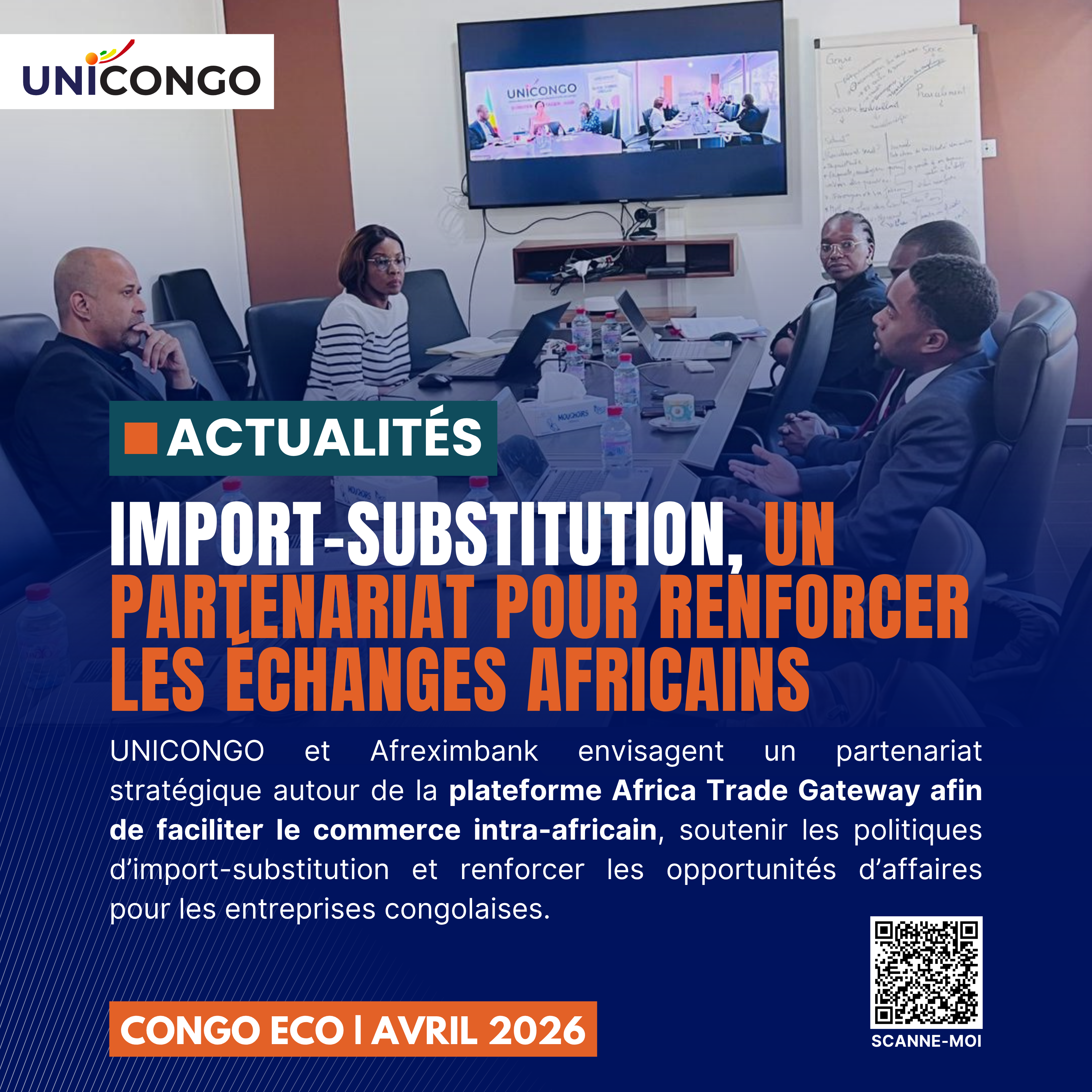 UNICONGO et Afreximbank envisagent un partenariat stratégique pour dynamiser les échanges et l’import-substitution