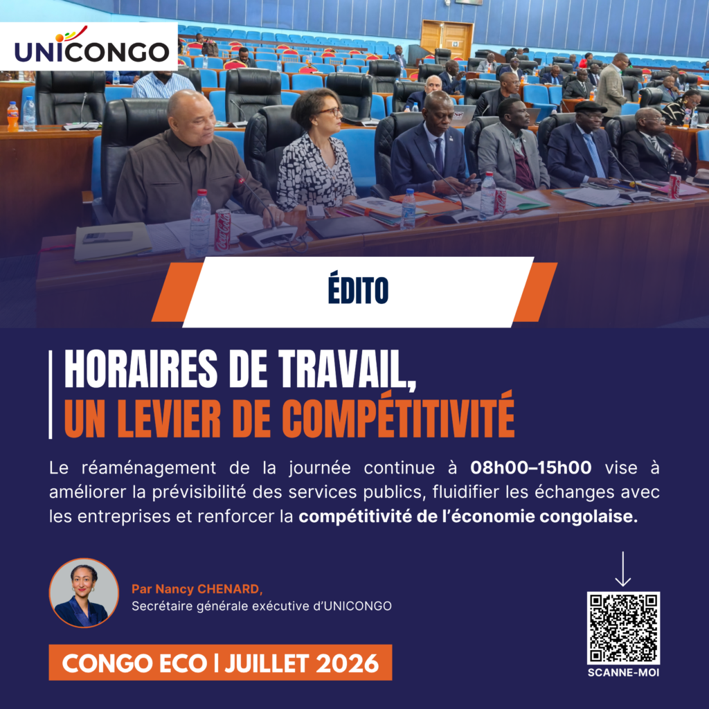 Réaménagement des horaires de travail : un levier de compétitivité pour l’économie congolaise